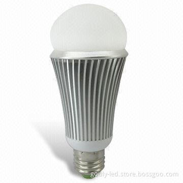 E26 LED Bulb with 7 x 1W High-power Light Source, 85 to 265V AC Voltage and 595lm Luminous Flux